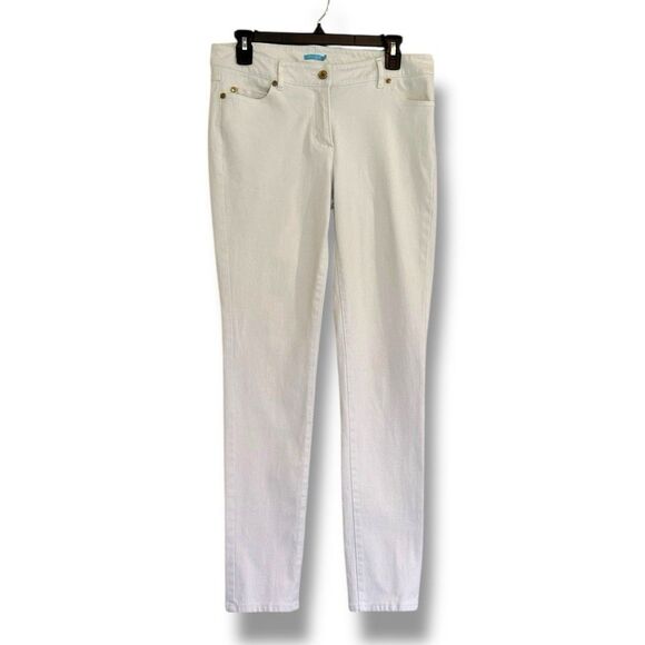 J McLaughlin White Classic Skinny Jeans Size 8 - Picture 1 of 10